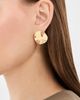 Ettika Ettika Molten Disc Stud Earrings Gold One - 3
