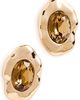Ettika Ettika Molten Glow Crystal Studs Smokey Quartz One - 1