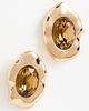 Ettika Ettika Molten Glow Crystal Studs Smokey Quartz One - 2