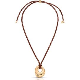 Ettika Ettika Molten Halo Cord Pendant Necklace