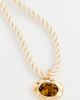 Ettika Ettika Molten Pendant Rope Necklace Smokey Quartz And Cream One - 4