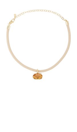 Ettika Ettika Oval Pendant Cord Necklace