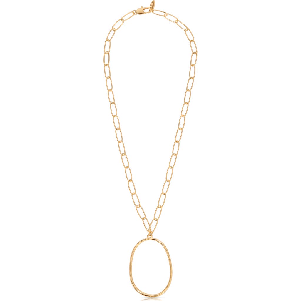 Ettika Ettika Oval Pendant Necklace