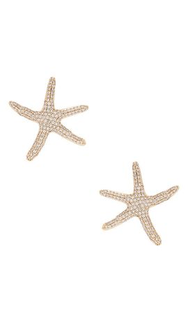 Ettika Ettika Pav? Starfish Earrings