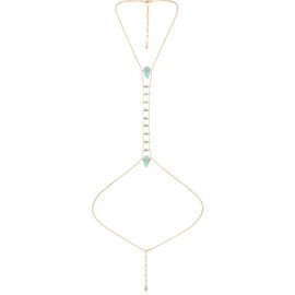 Ettika Ettika Reconstituted Turquoise Solstice Body Chain 