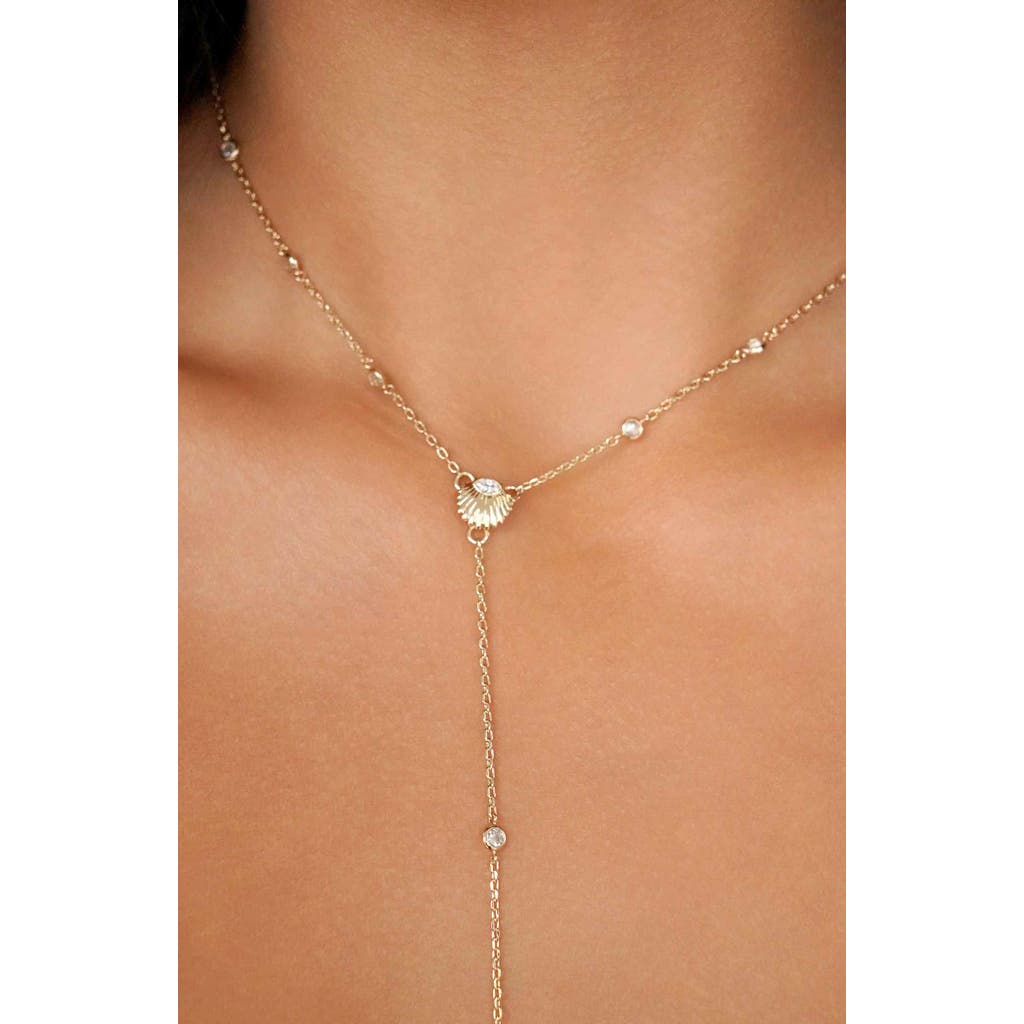 Ettika Ettika Santorini Shell Y-Necklace