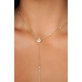 Ettika Ettika Santorini Shell Y-Necklace