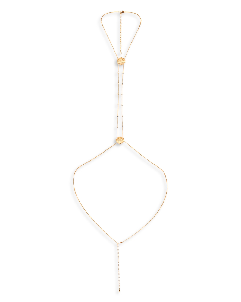 Ettika - Scallop Shell & Crystal Body Chain