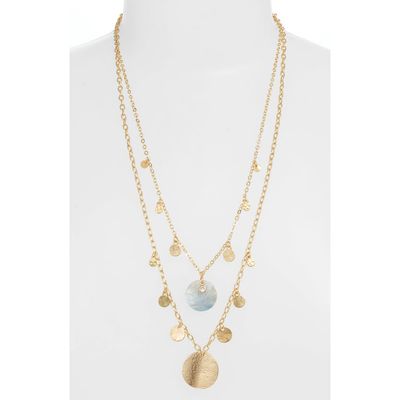 Ettika Ettika Set of 2 Disc Station Necklaces