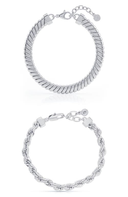 Ettika Ettika Set of 2 Twisted Bracelets