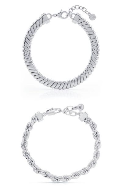 Ettika Ettika Set of 2 Twisted Bracelets