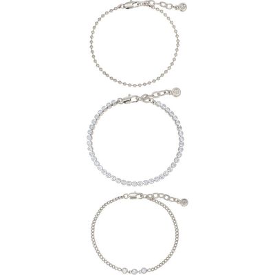 Ettika Ettika Set of 3 Dainty Bracelets