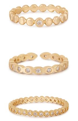 Ettika Ettika Set of 3 Stacking Rings