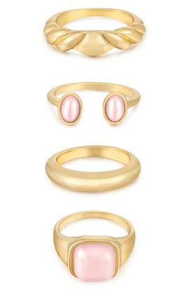 Ettika Ettika Set of 4 Ultimate Babe Ring Set