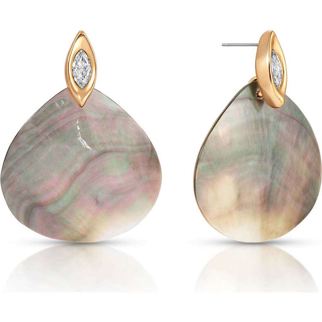 Ettika Ettika Shell Statement Drop Earrings