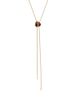 Ettika Ettika Solstice Cubic Zirconia & Tiger's Eye Bolo Lariat Necklace, 32.5 - 1