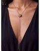 Ettika Ettika Solstice Cubic Zirconia & Tiger's Eye Bolo Lariat Necklace, 32.5 - 2