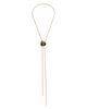 Ettika Ettika Solstice Cubic Zirconia & Tiger's Eye Bolo Lariat Necklace, 32.5 - 4