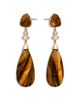 Ettika Ettika Solstice Cubic Zirconia & Tiger's Eye Drop Earrings - 3