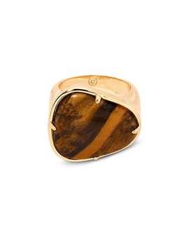 Ettika Ettika Solstice Tiger's Eye Cocktail Ring