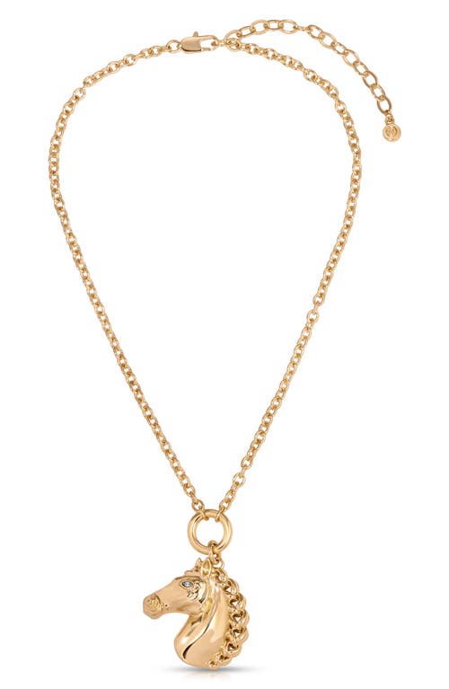 Ettika Ettika Stallion Pendant Necklace