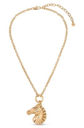 Ettika Ettika Stallion Pendant Necklace