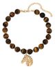 Ettika Ettika Stallion Tiger's Eye Beaded Pendant Necklace, 15.5-20.5 - 1