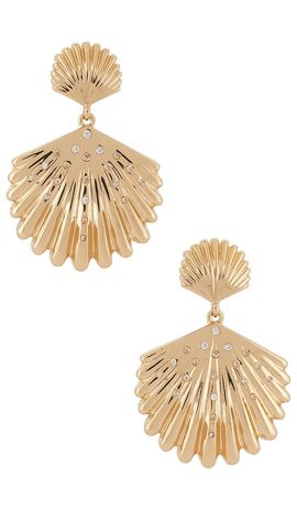 Ettika Ettika Sun Drenched Shell Earrings