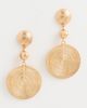 Ettika Ettika Swirl Pendant Dangle Earrings Gold One - 2