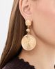 Ettika Ettika Swirl Pendant Dangle Earrings Gold One - 3