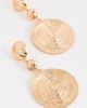 Ettika Ettika Swirl Pendant Dangle Earrings Gold One - 4