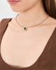 Ettika Ettika Teardrop Bezel Ball Chain Necklace Green One - 3