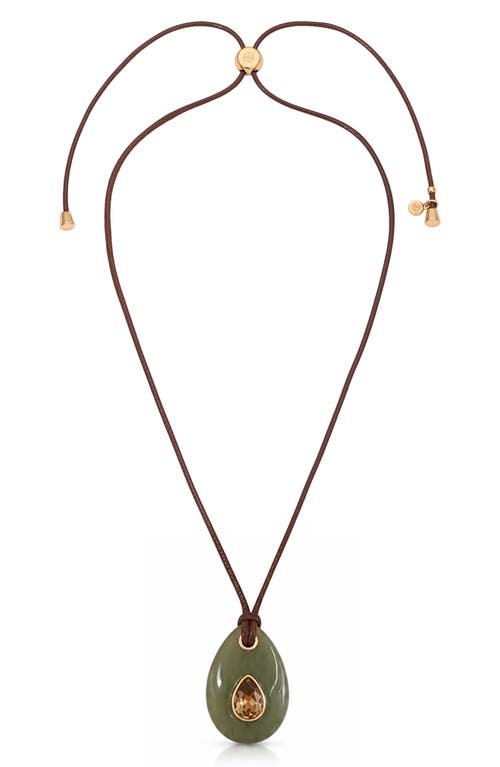 Ettika Ettika Teardrop Cord Pendant Necklace