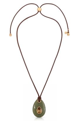 Ettika Ettika Teardrop Cord Pendant Necklace