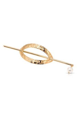 Ettika Ettika Textured Hoop & Pin French Barrette