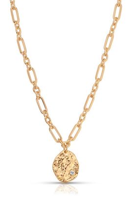 Ettika Ettika Textured Pendant Necklace