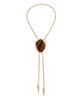 Ettika Ettika Tiger's Eye Statement Bolo Lariat Necklace, 31 - 3