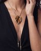 Ettika Ettika Tiger's Eye Statement Bolo Lariat Necklace, 31 - 4