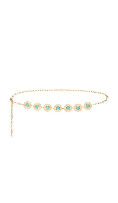 Ettika Ettika Turquoise Medallion Belt