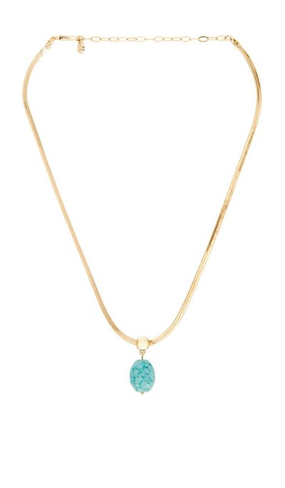 Ettika Ettika Turquoise Pendant Snake Chain