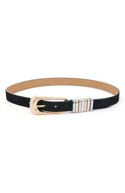 Ettika Ettika Two-Tone Keeper Leather Belt
