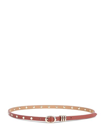 Ettika Ettika Women's Classic Studded Skinny Leather Belt