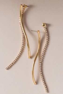 Ettika Spin Around Linear Drop Earrings