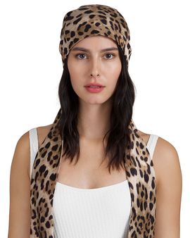 Eugenia Kim Eugenia Kim Gigi Leopard Print Satin Headscarf