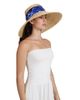 Eugenia Kim Women's Mirabel Scarf-Trim Straw Sun Hat - 3