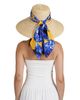 Eugenia Kim Women's Mirabel Scarf-Trim Straw Sun Hat - 5