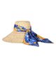 Eugenia Kim Women's Mirabel Scarf-Trim Straw Sun Hat - 7