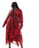 Ever New Curve Ever New Curve long sleeve maxi dress in red rose floral-Multi - 1