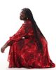 Ever New Curve Ever New Curve long sleeve maxi dress in red rose floral-Multi - 2