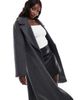 Ever New Curve Ever New Curve oversized wrap coat in charcoal-Gray - 2